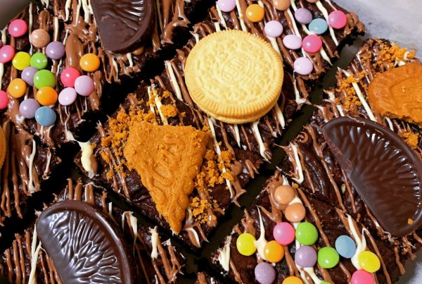 extra fudgy brownies gooey decorated