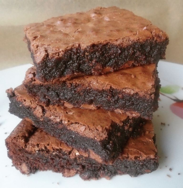 Fudgy Chocolate Brownie Stack