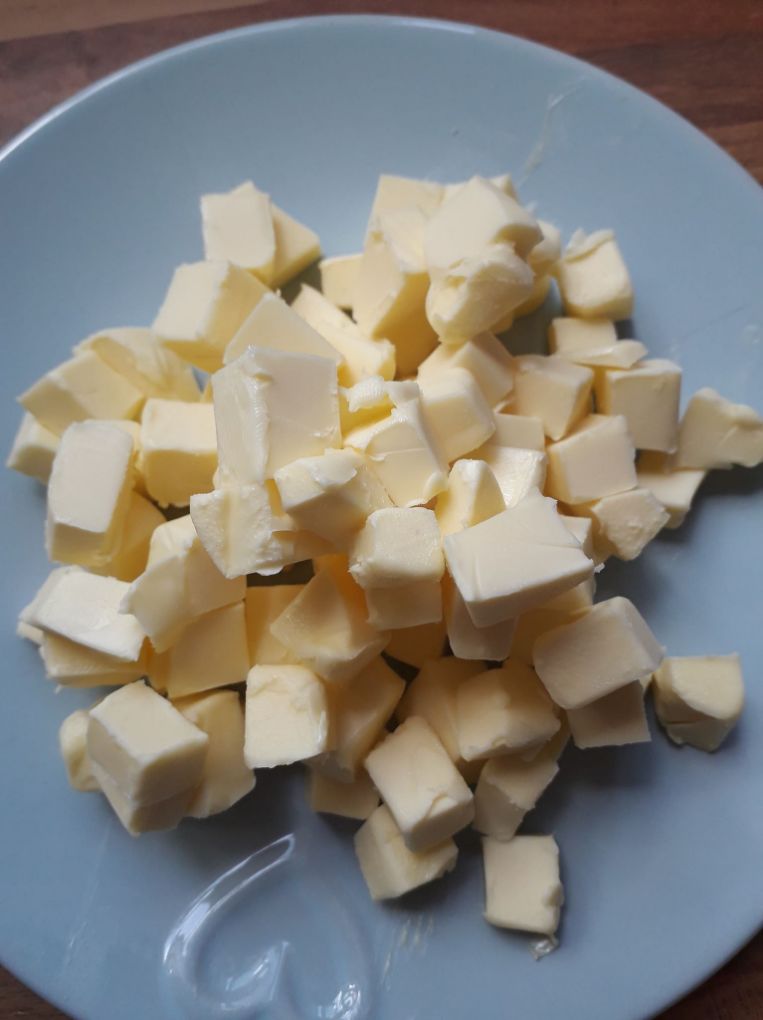 cubed butter pastry